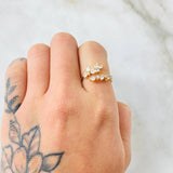 Anillo Espiga Seguida 2.2gr / T6 1/4 / Oro Amarillo 18K