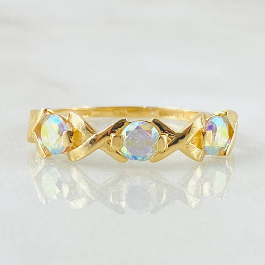 Anillo Prismal 2.35gr / T8 / Oro Amarillo 18K