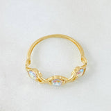 Anillo Prismal 2.35gr / T8 / Oro Amarillo 18K