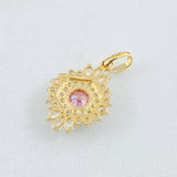 Nevada Hexagonal Pendant 2gr / 1in / 18K Gold