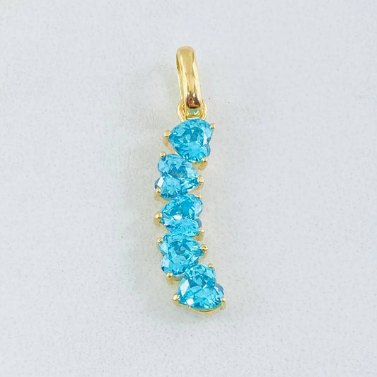 Dije Línea Corazones 1.35gr / 1 in / Oro Amarillo 18K