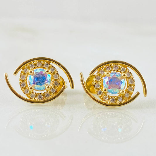 Topos Halo Iridiscente 3.25gr / Oro Amarillo 18K