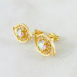 Topos Halo Iridiscente 3.25gr / Oro Amarillo 18K