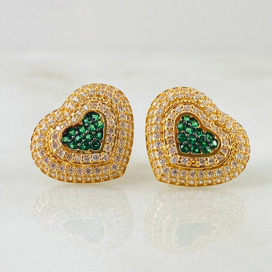 Topos Halo Corazón Túpido 4.8gr / Oro Amarillo 18K
