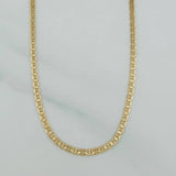 Cadena Escalera Plana 2.25 g / 23 3/4 in / 0.8 mm Oro Amarillo 18K