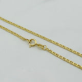 Cadena Escalera Plana 2.35 g / 23 1/2 in / 0.8 mm Oro Amarillo 18K