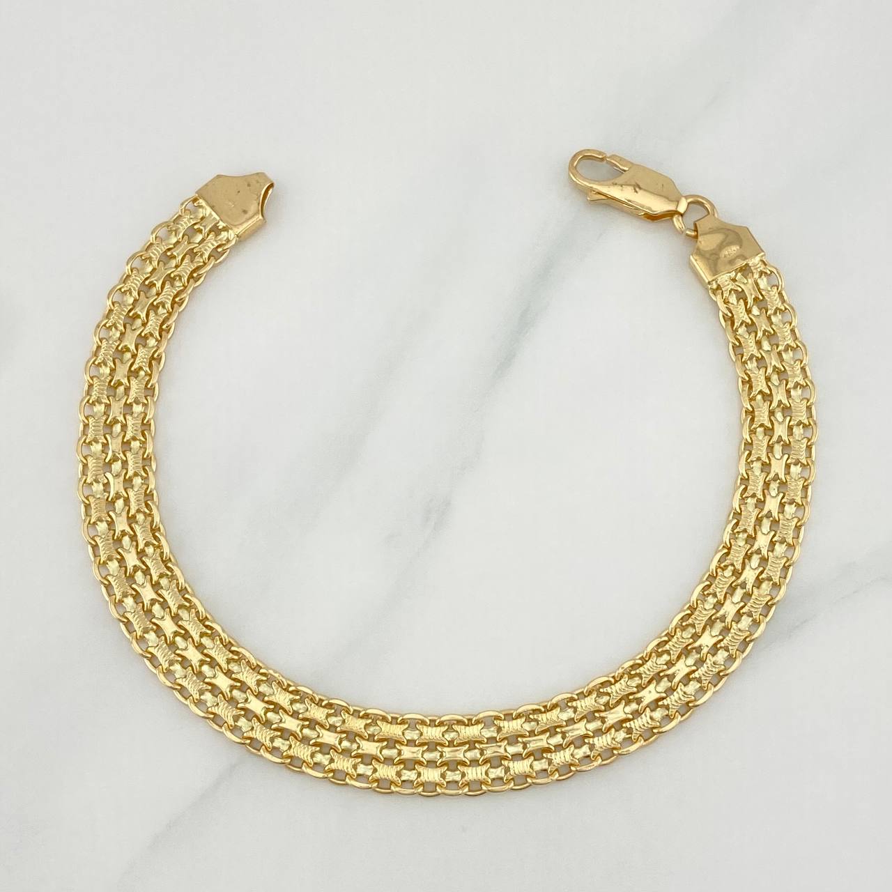 Pulso Chino 13.4 g / 7 3/4 in / 7 mm Oro Amarillo 18K