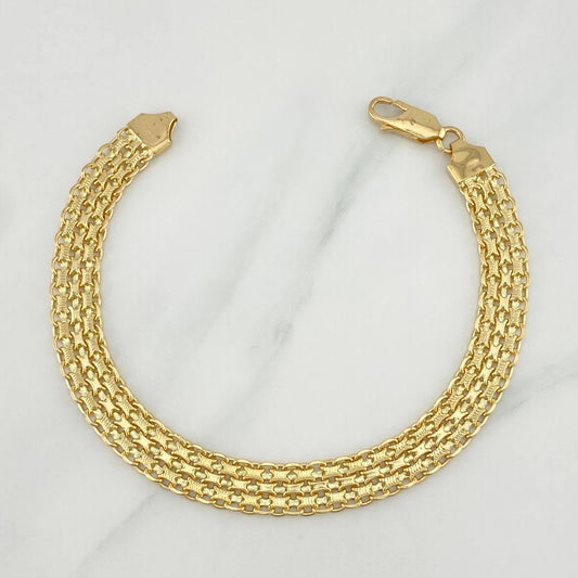 Pulso Chino 13.4 g / 7 3/4 in / 7 mm Oro Amarillo 18K