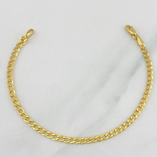Pulso Cubano 2.3 g / 7 1/4 in / 3 mm Oro Amarillo 18K