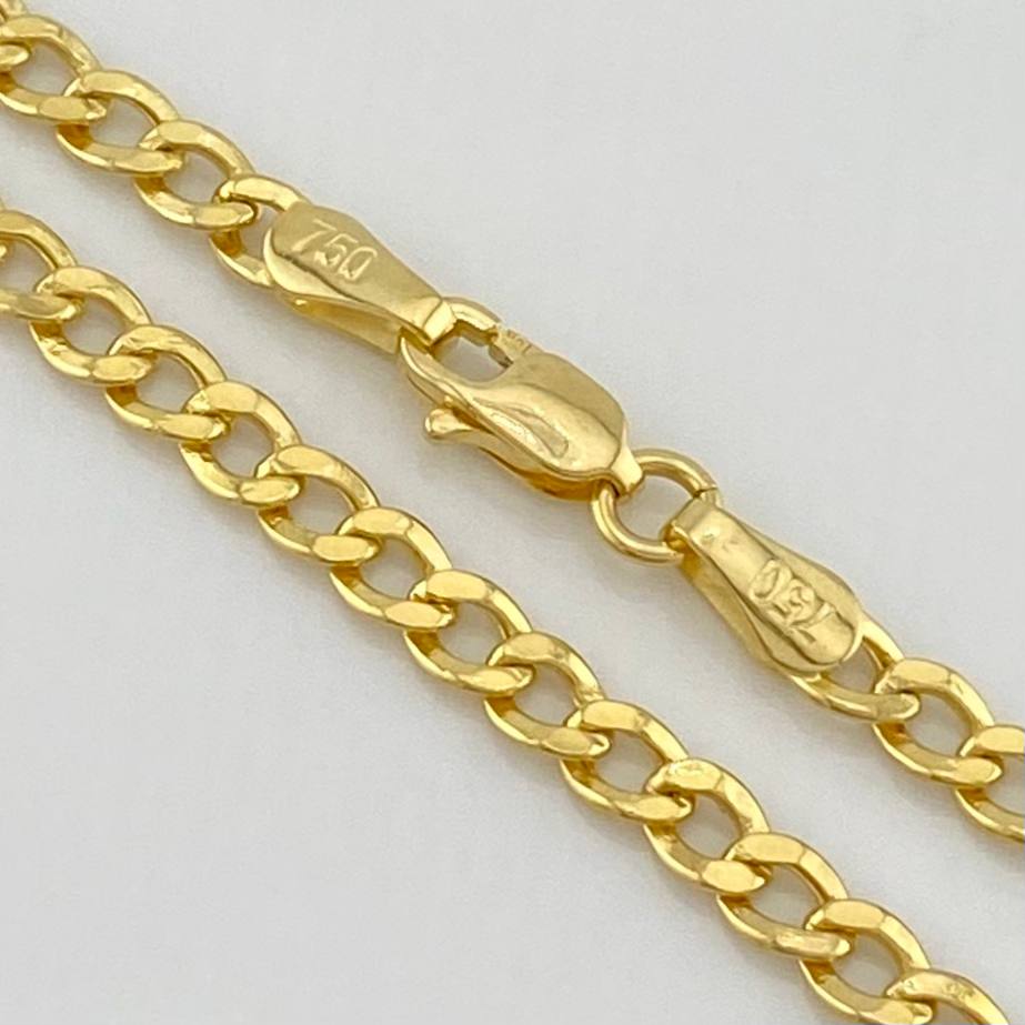 Pulso Cubano 2.3 g / 7 1/4 in / 3 mm Oro Amarillo 18K