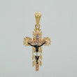 Dije Cruz Cristo Milagroso De Buga 4.1 g / 1 1/2 in Tres Oros 18K