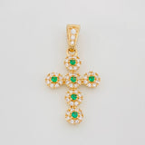 Dije Cruz Tupida 1.95 g / 1 in Oro Amarillo 18K