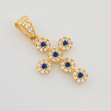 Pendant Dense Cross 2.7 g / 1 1/4 in 18K Yellow Gold