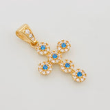 Pendant Dense Cross 1.85 g / 1 in Yellow Gold 18K
