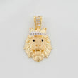 Dije Leon 3.3 g / 1 in Dos Oros Amarillo Blanco 18K