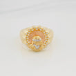 Christ Face Ring 6.9 g / Size 10 Three Golds 18K