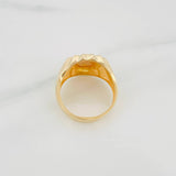Christ Face Ring 6.9 g / Size 10 Three Golds 18K