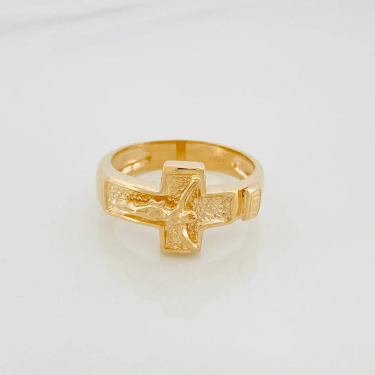 Anillo Cruz 5.75 g / T8 3/4 Oro Amarillo 18K