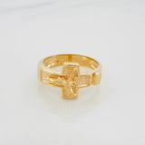 Anillo Cruz 5.75 g / T8 3/4 Oro Amarillo 18K