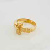 Anillo Cruz 5.75 g / T8 3/4 Oro Amarillo 18K