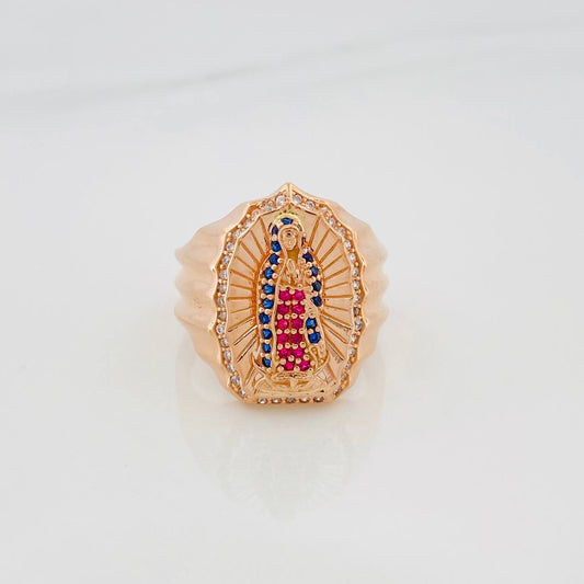 Virgin Guadalupe Ring 6.2 g / T8 Rose Gold 18K