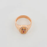 Anillo Virgen Guadalupe 3.85 g / T6 Oro Rosa 18K