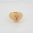 Anillo Virgen Guadalupe 4.95 g / T8 3/4 Tres Oros 18K