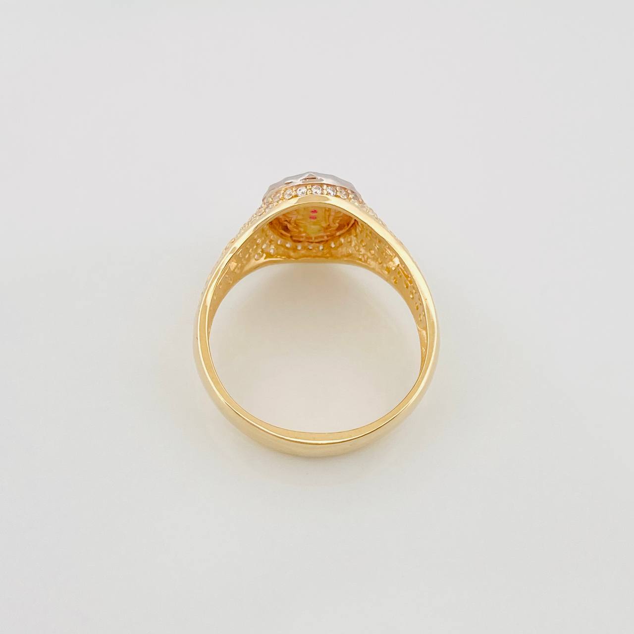 Anillo Virgen Guadalupe 4.95 g / T8 3/4 Tres Oros 18K