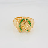 Anillo Herradura Caballo 7.25 g / T9 1/2 Oro Amarillo 18K