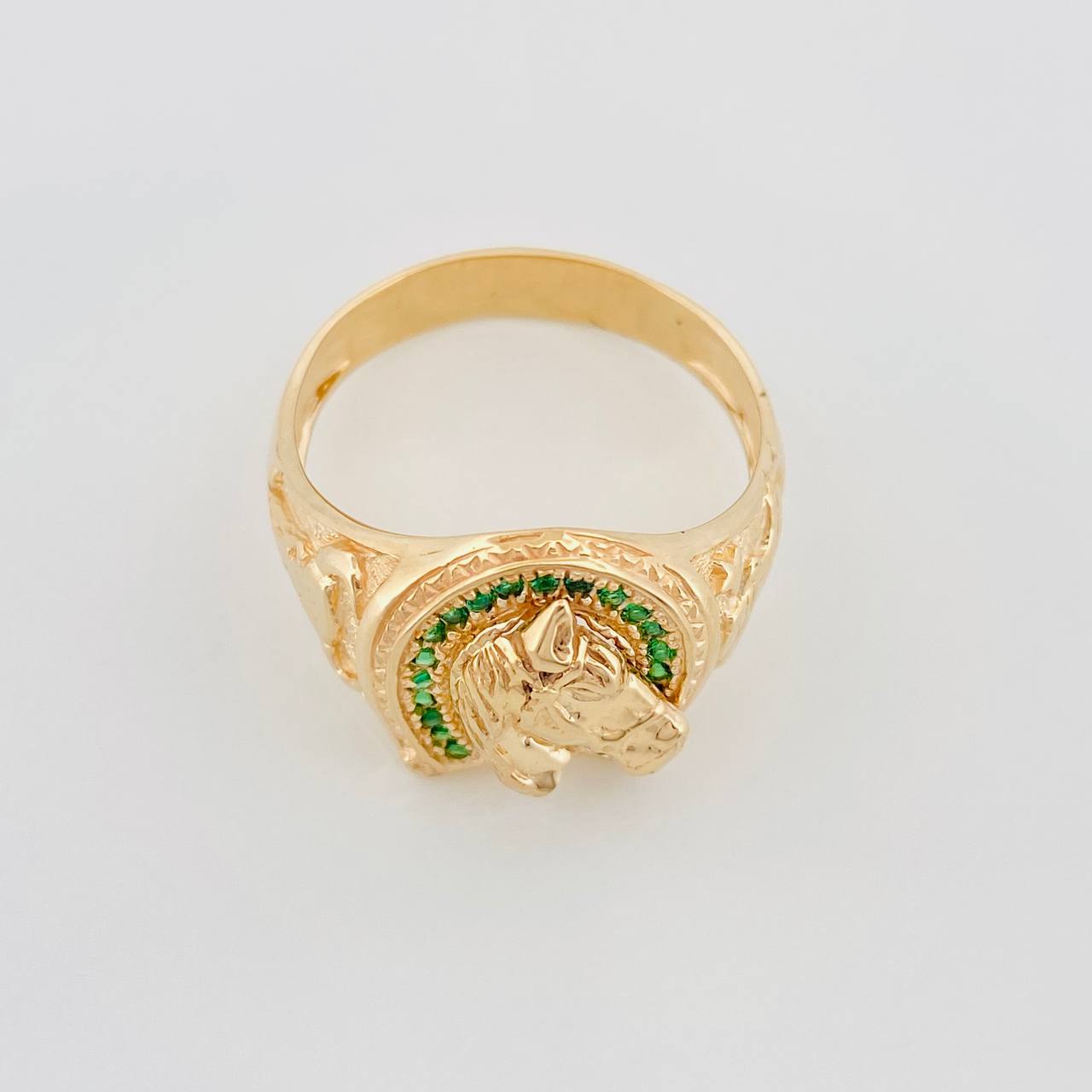 Anillo Herradura Caballo 7.25 g / T9 1/2 Oro Amarillo 18K