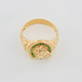 Anillo Herradura Caballo 7.65 g / T12 Oro Amarillo 18K