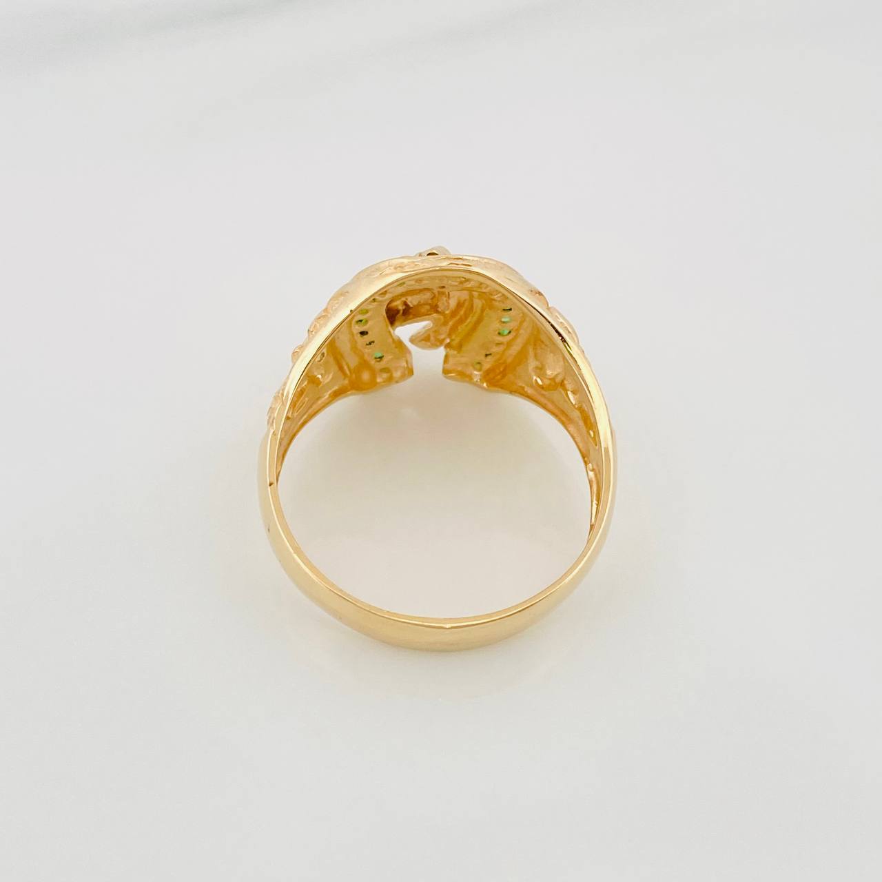 Anillo Herradura Caballo 7.65 g / T12 Oro Amarillo 18K