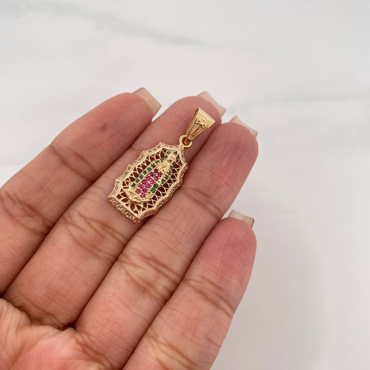 Dije Virgen Guadalupe 3.1 g / 1 1/4 in Oro Amarillo 18K