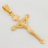 Dije Cristo Cruz 3.45 g / 1 3/4 in Oro Amarillo 18K