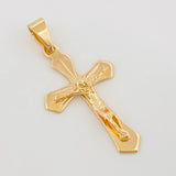 Pendant Christ Cross 2.95 g / 1 1/2 in 18K Yellow Gold