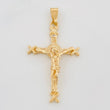 Dije Cristo Cruz 5.3 g / 1 3/4 in Oro Amarillo 18K