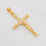 Dije Cristo Cruz 5.3 g / 1 3/4 in Oro Amarillo 18K