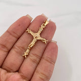 Dije Cristo Cruz 5.3 g / 1 3/4 in Oro Amarillo 18K