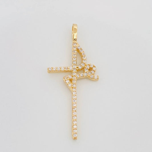 Dije Cruz Fe 1.8 g / 1 1/2 in Oro Amarillo 18K