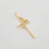 Dije Cruz Fe 1.8 g / 1 1/2 in Oro Amarillo 18K