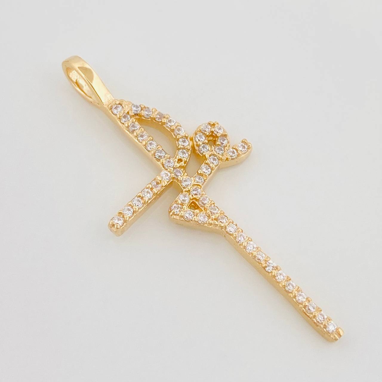 Dije Cruz Fe 1.8 g / 1 1/2 in Oro Amarillo 18K