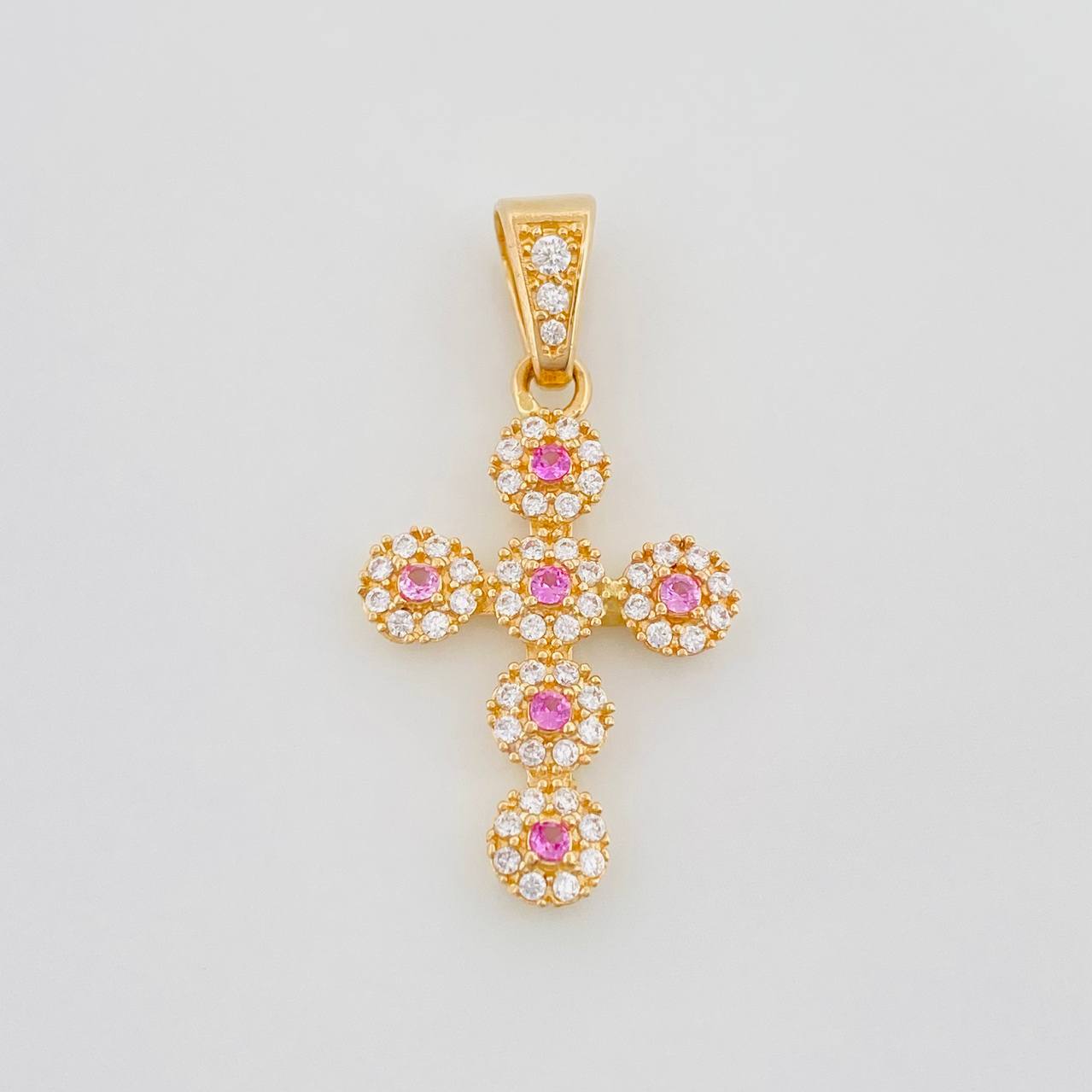 Dije Cruz Tupida 1.85 g / 1 in Oro Amarillo 18K