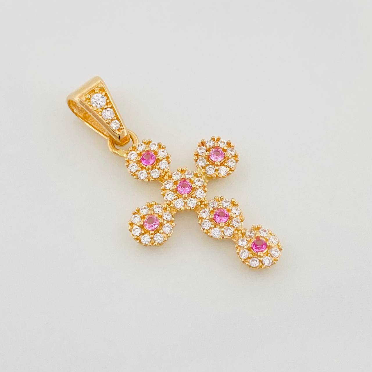 Dije Cruz Tupida 1.85 g / 1 in Oro Amarillo 18K