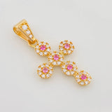 Dije Cruz Tupida 1.85 g / 1 in Oro Amarillo 18K