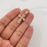 Dije Cruz Tupida 1.85 g / 1 in Oro Amarillo 18K