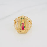 Anillo Virgen Guadalupe 5.05 g / T8 1/2 Oro Amarillo 18K