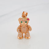 Dije Oso Moño Articulado 4.3 g / 1 1/4 in Oro Rosa 18K