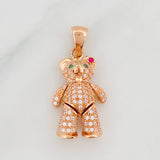 Dije Oso Moño Articulado 4.3 g / 1 1/4 in Oro Rosa 18K