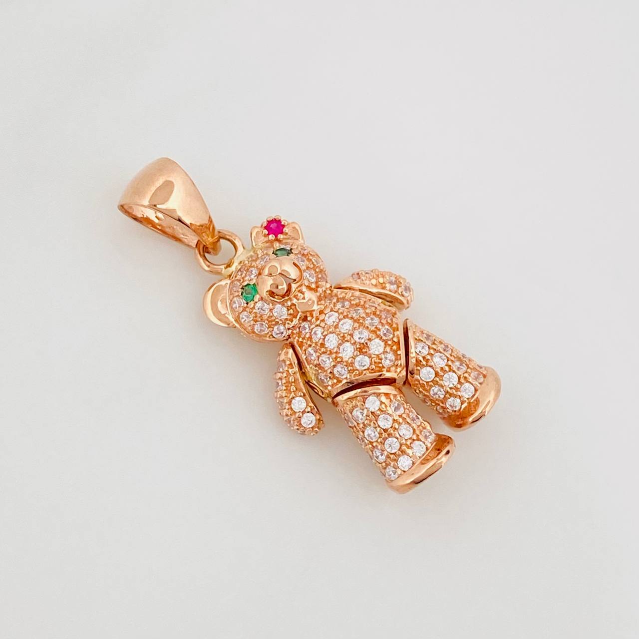 Dije Oso Moño Articulado 4.3 g / 1 1/4 in Oro Rosa 18K