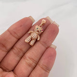 Dije Oso Moño Articulado 4.3 g / 1 1/4 in Oro Rosa 18K
